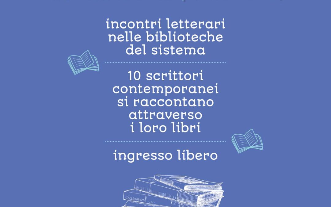 LETTURE D’AUTORE AL VIA IL 4 NOVEMBRE A SAN CESAREO GLI INCONTRI LETTERARI NELLE BIBLIOTECHE DEL SISTEMA BIBLIOTECARIO PRENESTINO