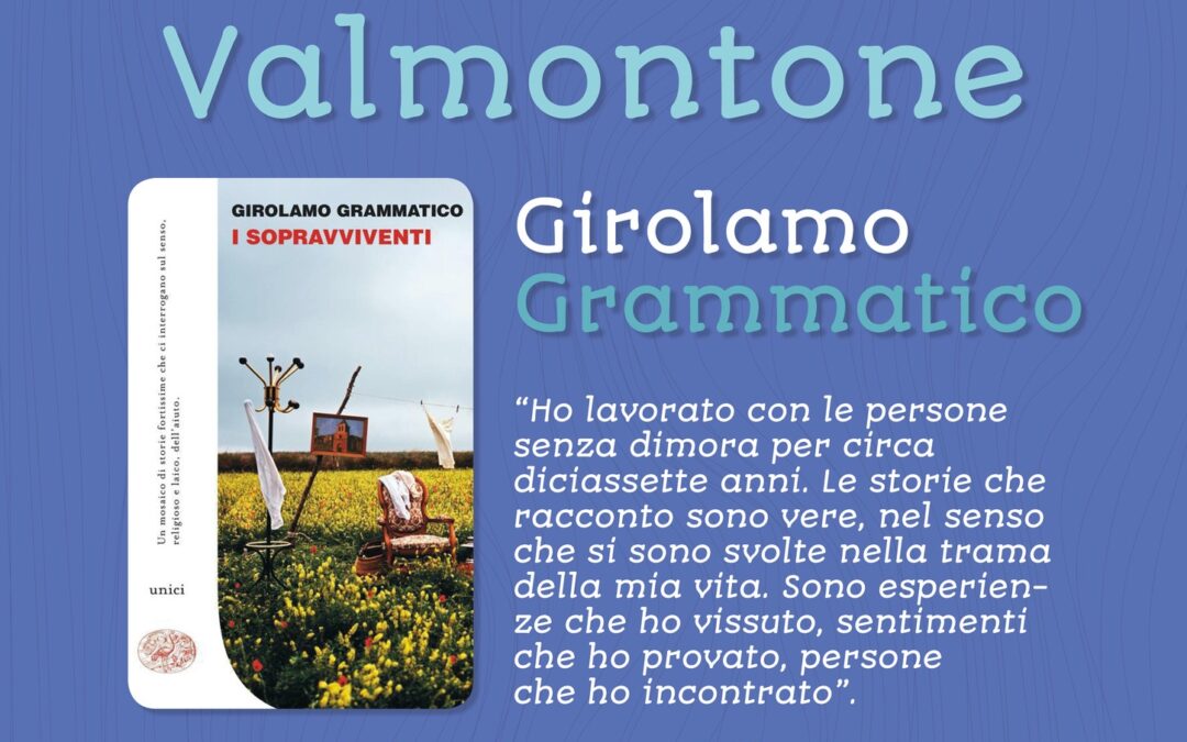 “LETTURE D’AUTORE” – A VALMONTONE LA PRESENTAZIONE DEL LIBRO DI GIROLAMO GRAMMATICO – 16 FEBBRAIO, ORE 17.30